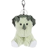 Apricot Lamb Cute Toys Plush Green Triceratops Stuffed Animal Soft Keychain for Kids Bag, Purse, Backpack, Handbag (5 Inches)