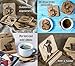 Coasters for Drinks with Holder - Set of 5 Wooden Coasters - Protect Your Furniture from Stains and Moisture, Fit any Size of Glassware - Great Gift Idea - Order Now