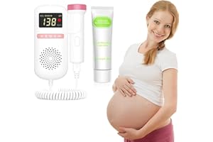 ROTCROSS Doppler Fetal Heartbeat Monitor Belt Portable Baby Heartbeat Monitor Bandage Fetal Heart Rate Monitor Strap for New Moms for Home Use KGHO-M04
