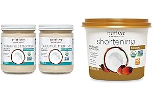 Nutiva Organic Coconut Manna and Organic Shortening Bundle (2 Items)
