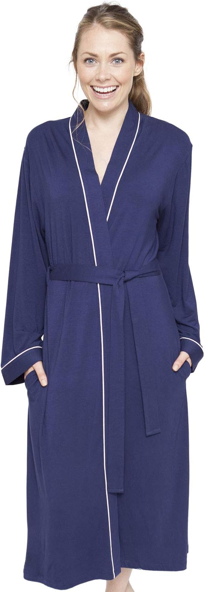 Cyberjammies 4070 Women's Rosie Navy Blue Robe Loungewear Bath Dressing