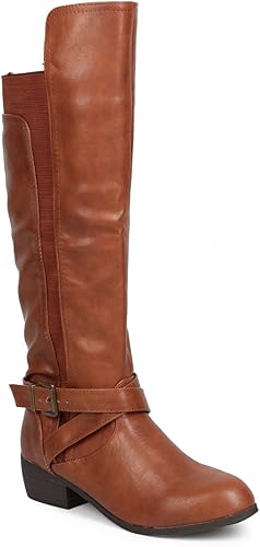 cognac riding boots