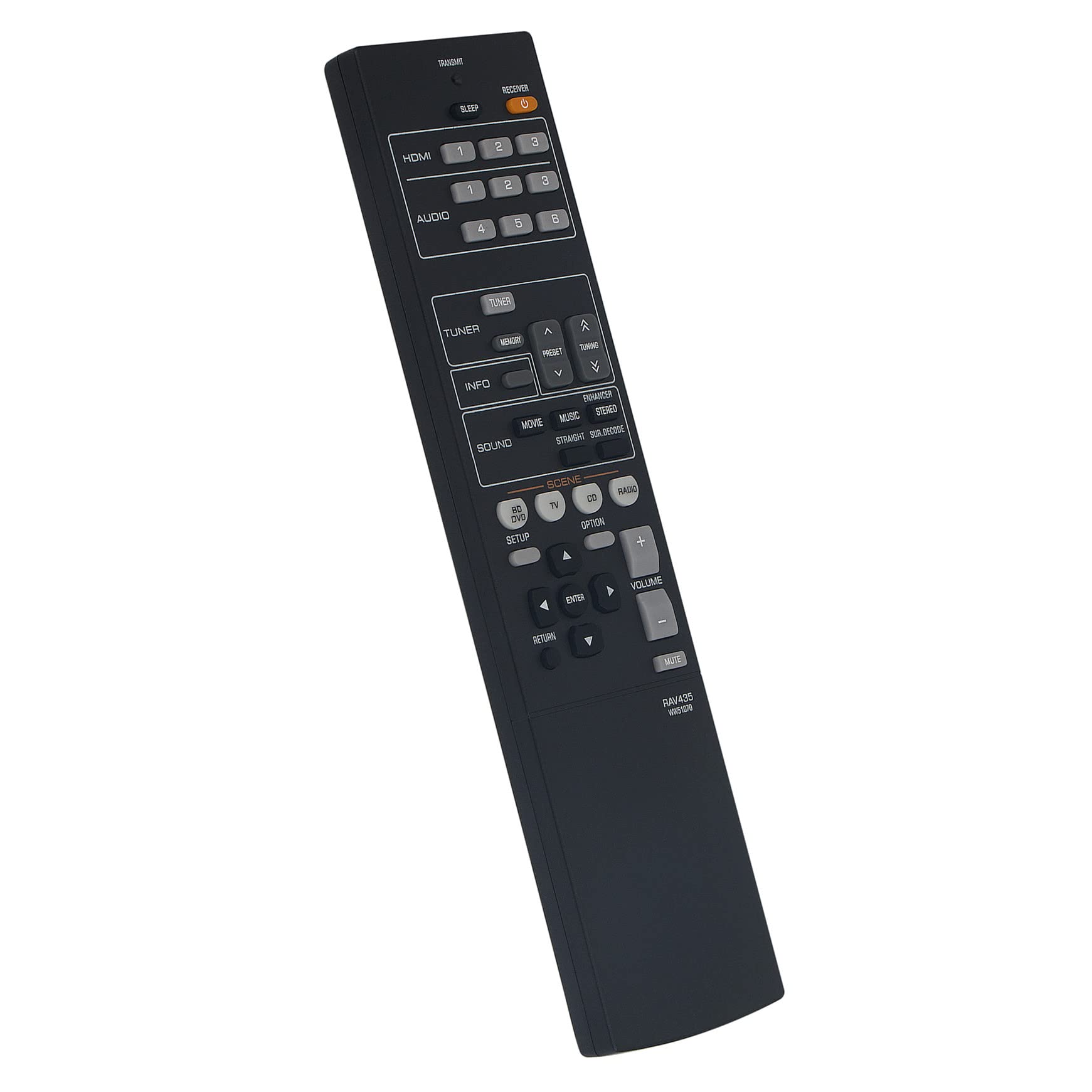 RAV435 WW51070 VINABTY Replace Remote Control Fit for Yamaha AV Receiver HTR-2064 YHT-196 Audio System NS-B20 NS-C20 NS-SWP20
