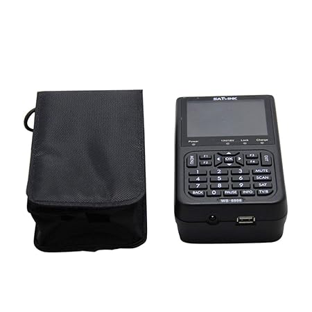 WOSOSYEYO 3,5-Zoll-LCD-Display Satlink WS-6906 DVB-S Digital Signal Satellite Finder