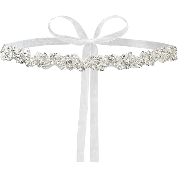 4 Pack Wedding Pearl Belt for Women Dress Rhinestone Bridal  display picture 1