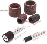 Littleduckling 104Pcs Sanding Band Drum Sleeve Set 60 120 320 Grit 1/4" 1/2" view 4