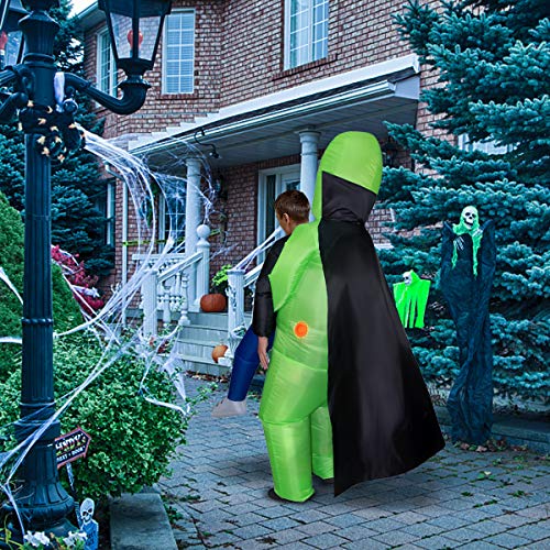 Evoio Inflatable Alien Costume, Halloween Blow Up Alien Costumes Cosplay Fantasy Costume for