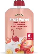 Mama Bear Organic Apple Banana Strawberry Purée Pouches 6 x 90g view 3
