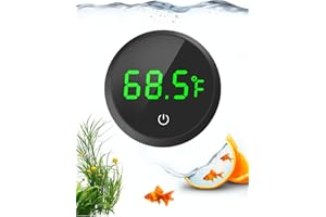 QZQ Fish Tank Thermometer Aquarium Thermometer Wireless Touch Stick LED Display ±1°F for Monitoring The Fish Tank Aquarium Te