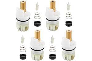 FEMAR RP25513 faucet stem assembly, Replacement Kit for Delta two handle faucet repair kit, Includes RP4993 Seats and Springs, 4 Pack