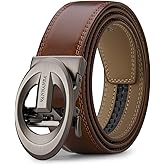VANNANBA Men's Belt, Ratchet Dress Casual Belt with Adjustable Automatic Buckle for Jeans Dress Pants