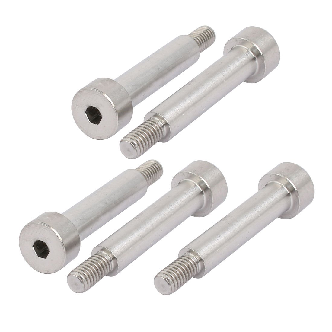 Sourcingmap 304 Stainless Steel Hex Socket Shoulder Bolt 8mm Shoulder Dia 35mm Shoulder Length M6 Thread 5pcs