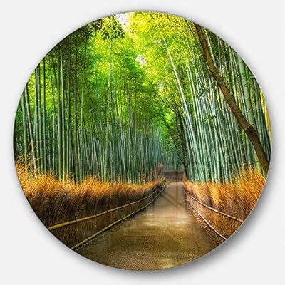 Designart Arashiyama Bamboo Grove Japan Forest Large Metal Wall Art Disc Of 23 23 X 23 Buy Online At Best Price In Uae Amazon Ae