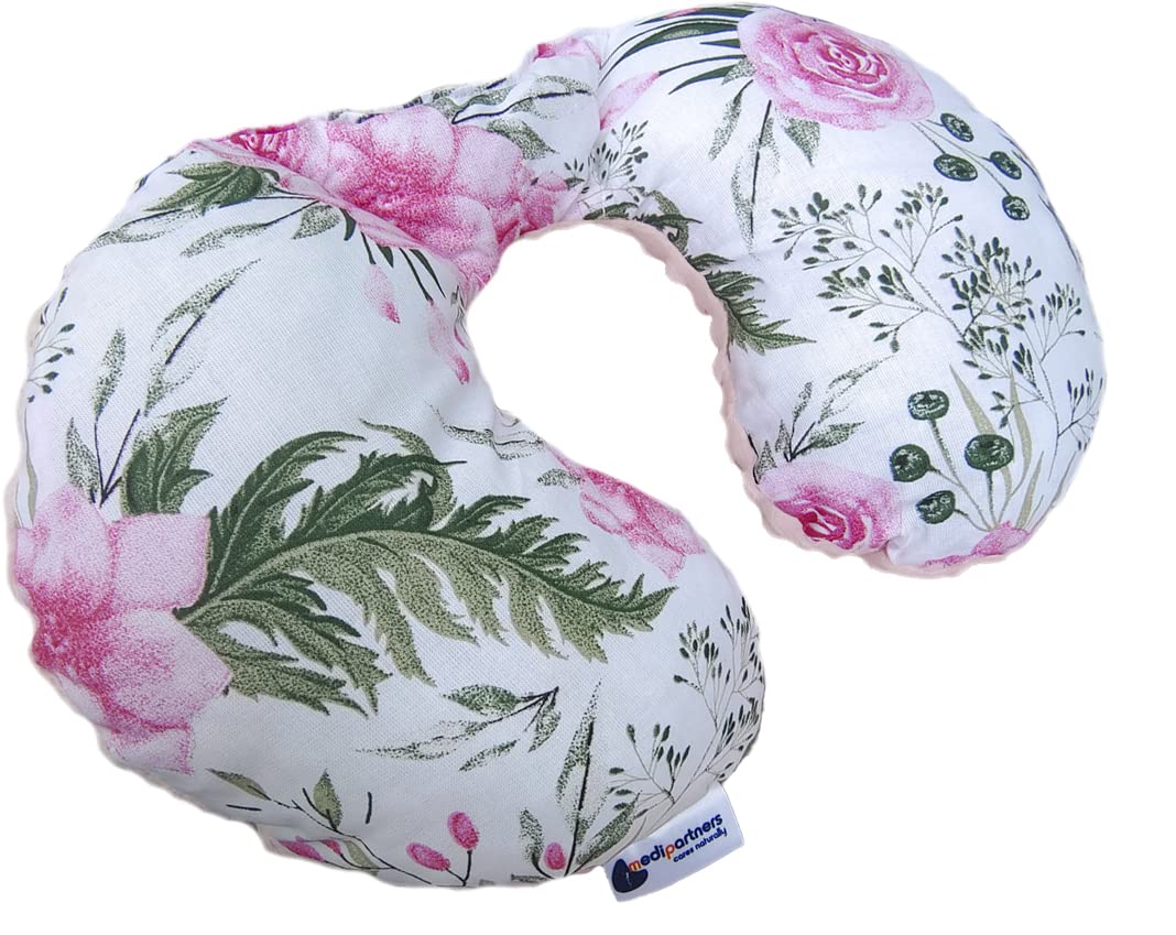 Medi Partners Neck Cushion for Baby 100% Cotton/Plush Baby Neck Cushion for Stroller Car Ride Travel Sleep Neck Pillow Snooze Roll