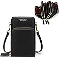 myfriday Small Crossbody Cell Phone Bag for Women, Mini Over Shoulder Handbag Purse with Credit Card Slots