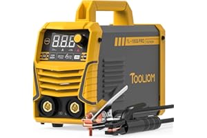 TOOLIOM 195A Stick Welder 110/220V Dual Voltage Lift TIG Welder LCD Display IGBT Inverter with Hot Start/Arc Force Adjustable
