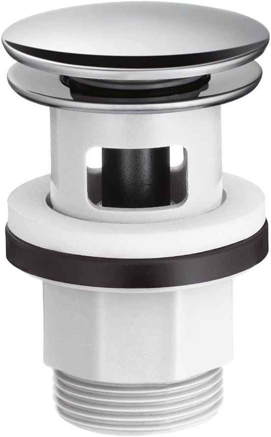 hansgrohe Push-Open Waste Set for Basin and Bidet taps Chrome, Brass