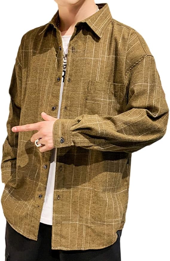Amazon Yacoresya チェックシャツ メンズ 大きいサイズ 長袖 シャツジャケット オシャレ フランネルシャツ チェック柄 カジュアル ビジネス 春秋 9種の柄 S 3xl シャツ 通販