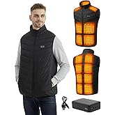 Cosy Life Heated Vest with 20000mAh Battery Pack and 15 Heating Zones, Up to 11 Hours of Heat, for Hunting, Hiking & Golf