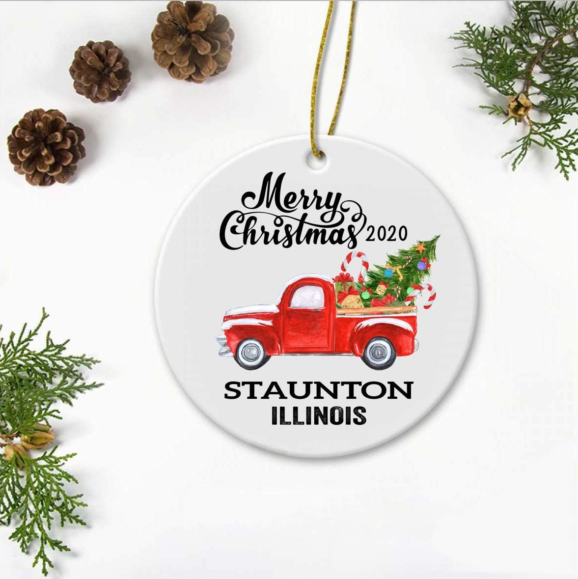 New Home Ornaments For Christmas Tree 2020 With Name