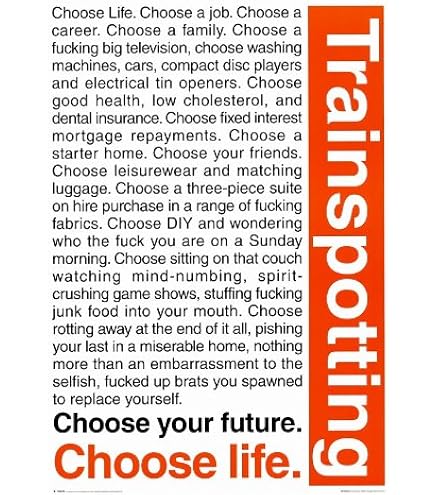 Amazon.com: 27 x 40 Trainspotting Movie Poster: Posters & Prints