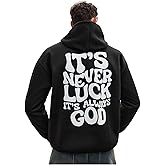 SOLY HUX Hoodies for Men Letter Graphic Sweatshirt Drawstring Long Sleeve Casual Pullover Tops