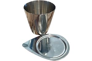 GSC International CHF-30-SS Stainless Steel Crucibles with Lids, High-Form, 30ml
