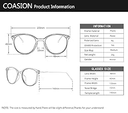 COASION Blue Light Blocking Glasses for Women