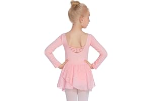 Arshiner Kids Girls Classic Long Sleeve Leotard Dance Ballet Dress