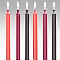 BBTO Low Temperature Candles Valentine's Day Candles Wax Dripping Candles Romantic Candles Long Thin Candles for Couples Love