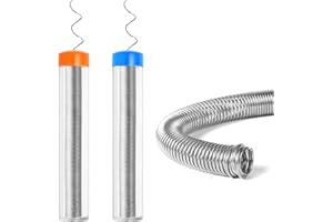 WLuogcu60/40 Solder Wire, 0.8mm & 1.0mm Rosin Core Solder, Low-Temperature Solder for Electronics & Electrical Component Repair, 27g Net Weight