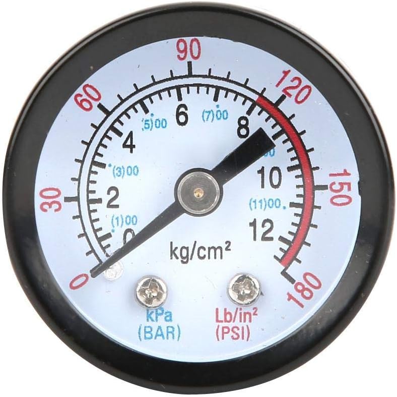 Manometer Luftkompressor Manometer Y40 Eisenschaleninstrument Druckmessgerät für