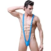 HiSexy Men Mankini Swimsuit V Sling Bathing Suit Sexy Lingerie Singlet Borat Style Bodysuit Halloween Costume
