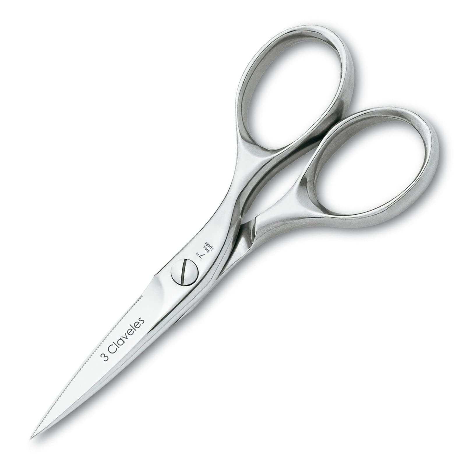 3 Claveles Kitchen Scissors Master Class Stainless Steel 7 Inches, Gloss, 18 cm (7")