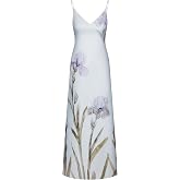 JW PEI Women's Iris Motif Satin Slip Gown