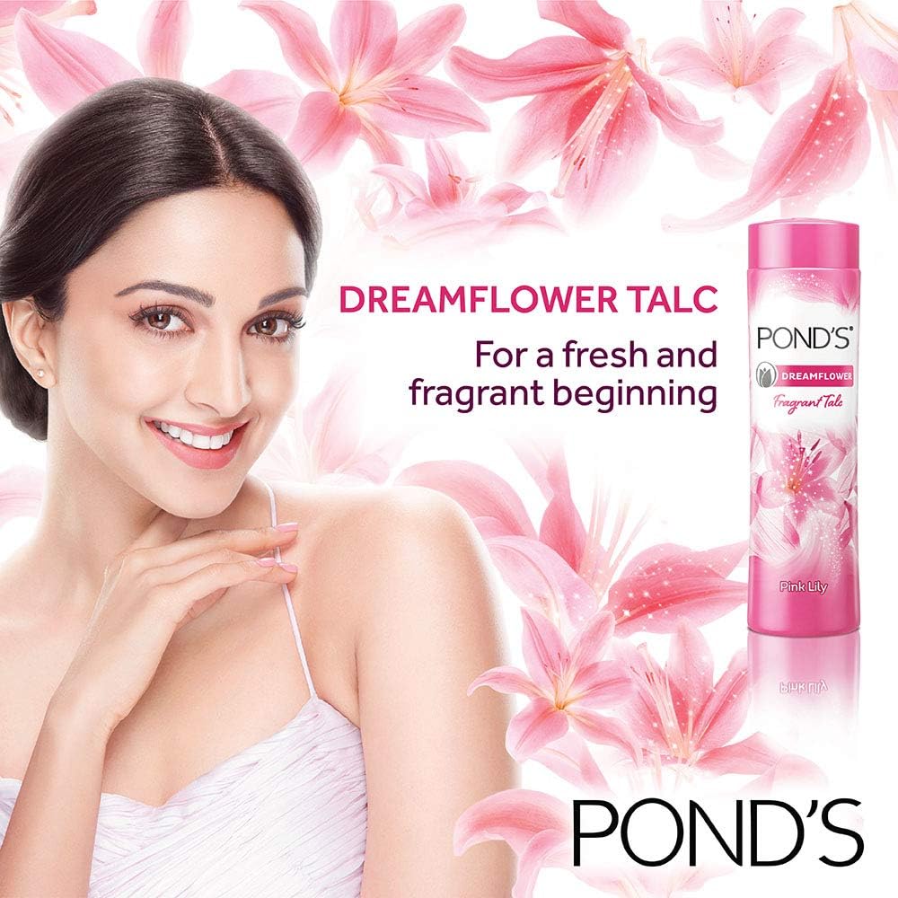 Ponds Dreamflower Fragrant Talc, 100g (Pack of 3), Pink, 33.33 g (Pack of 3) - Image 5