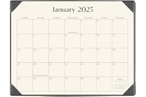 Desk Calendar 2025-2026, KOPEESY 22" x 17" Large Calendar with Desk Mat, 18 Month From January 2025 to June 2026, 22 x 17 Desk top Calendar for Home School and Office