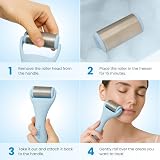 PLANTIFIQUE Facial Ice Roller and Stainless Gua Sha Set - Cryotherapy Skin Tools view 5