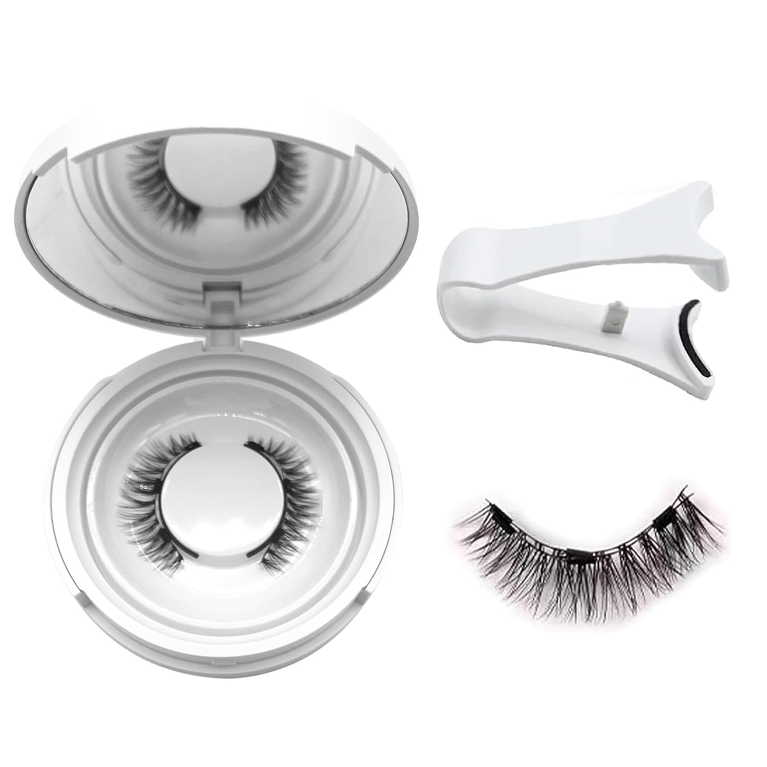 Photo 1 of Ealra Craft Magnetic Eyelashes with Applicator,Reusable Magnetic Eyelashes Natural Look,Easy to Wear and Remove Soft Lashes kit No Glue (Fuller)