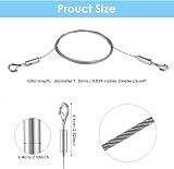 Thinp Stainless Steel Adjustable Hanging Wire 2m 1.5mm Holds 20kg view 2
