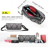 Rhinowalk Bike Front Bag 2.4L Handlebar Storage Waterproof Reflective Grey view 2