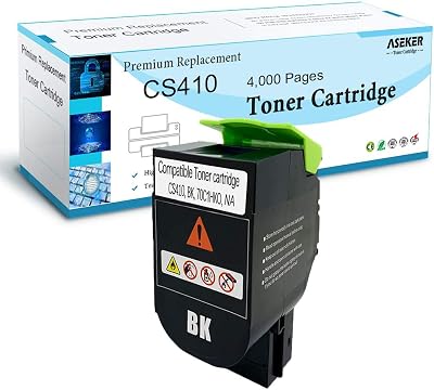 ASEKER Compatible Toner 70C2HK0 Black for Lexmark CS310 CS410 CS510 High Yield