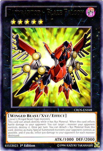 Yu-Gi-Oh! - Raidraptor - Blaze Falcon (CROS-EN048) - Crossed Souls - 1st Edition - Rare