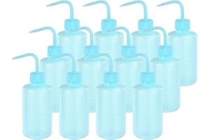 PATIKIL 12 Pcs 8oz Lab Squeeze Bottle 250ml Plastic Safety Wash Bottles Squirt Bottle Tattoo Bottle for Cleaning Water Tools Plant Irrigation Experiments Tattoo Supplies (Blue)