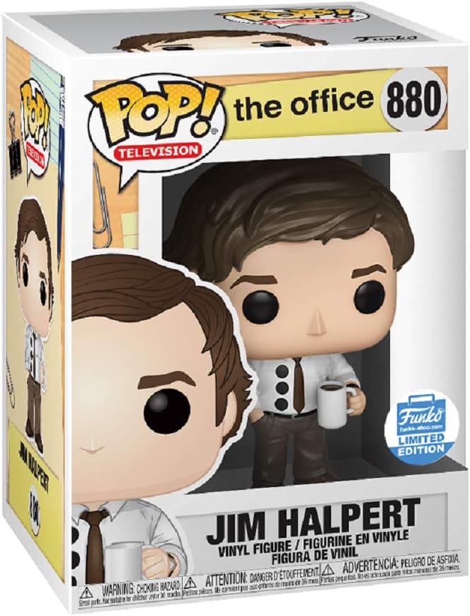 Funko Pop! The Office: Jim Halpert (3-Hole Punch Exclusive) #880, Black