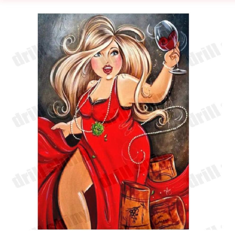 fat girl in red dress