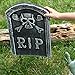 2 in 1 Spooky Halloween Graveyard Decorations Tombstone with Zombie Hands & Arms