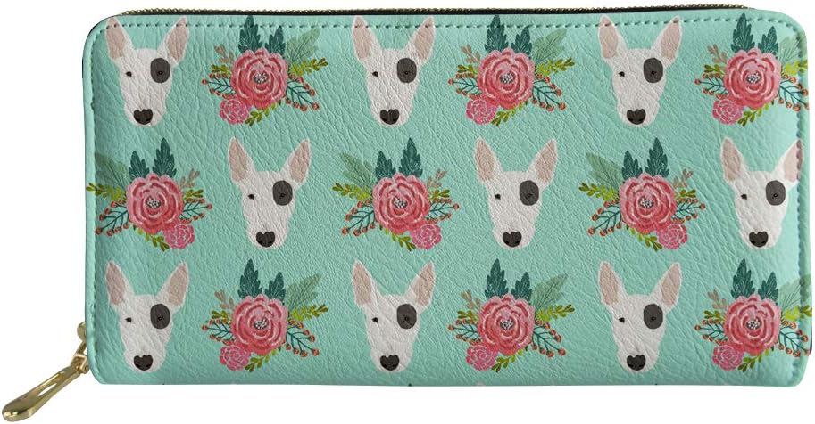 Coloranimal Kawaii Shih Tzu Dog PU Leather Women's Wallet Long Purse for Ladies with Zipper Clutch Card Holder Organizer Coin Pocket Money Bag Cell Phone ID Card