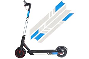 YS Sport Reflective Stickers for Electric Scooter XIAOMI M365 Ninebot ES1 ES2 ES3 ES4, Waterproof Night Reflective Film Sticker Decal Pedal Scooter Accessories (Blue-Silver-Silver)