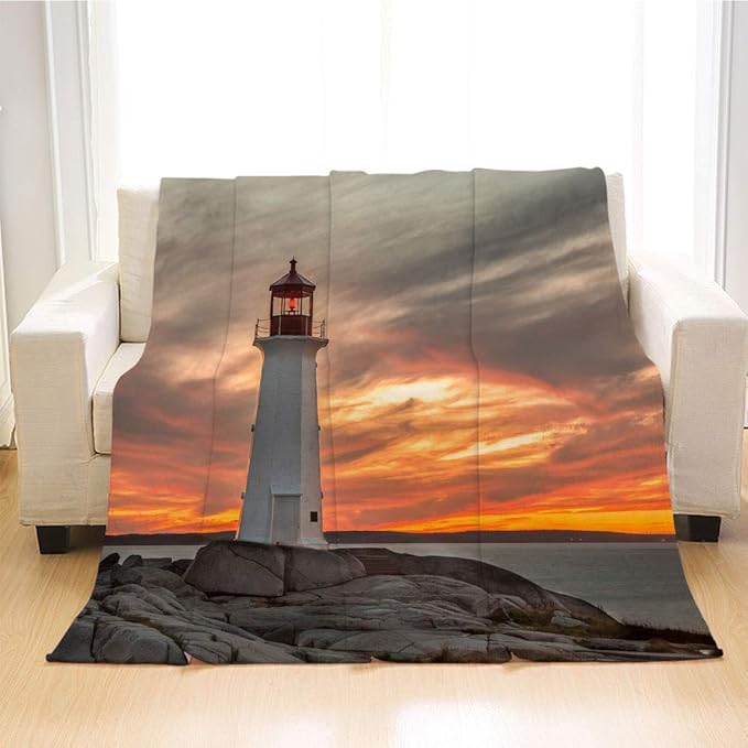 Lighthouse Soft Blankets, Weighted Blanket,While Traveling